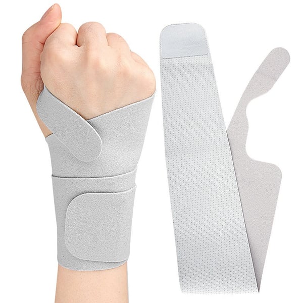 Justerbar tommelkompresjon håndleddsstøtte - Tommelstabiliserende skinne for smertelindring Grey