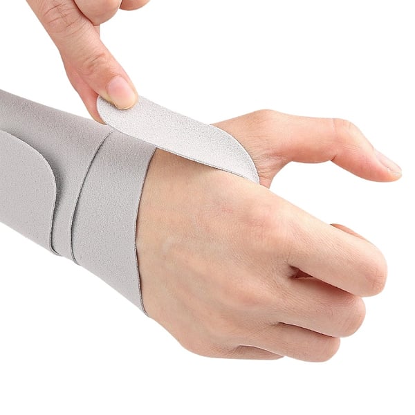 Justerbar tommelkompresjon håndleddsstøtte - Tommelstabiliserende skinne for smertelindring Grey
