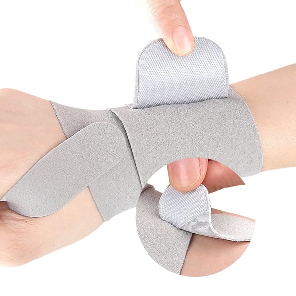 Justerbar tommelkompresjon håndleddsstøtte - Tommelstabiliserende skinne for smertelindring Grey