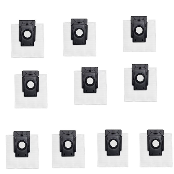 10-pack Ersättningsdammsugarpåsar Kompatibla med 360 S8 Plus, TP-LINK TAPO, RV30 Plus, RVA200 Robotdammsugare