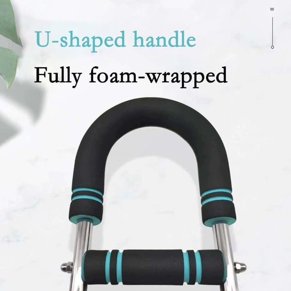 Multifunksjonell U-formet Armtrener - Justerbar Fjærresistens for Underarm & Brystmuskeltrening Blue