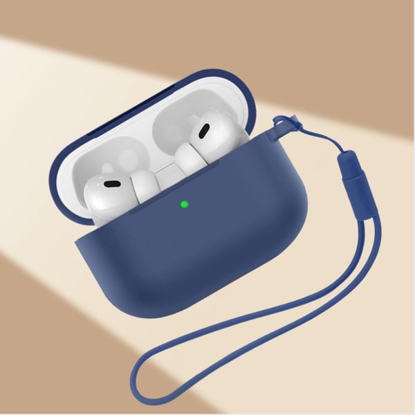 Silikonbeskyttelsesetui Kompatibelt med Apple AirPods Pro 3 - Todelt Sett Blue