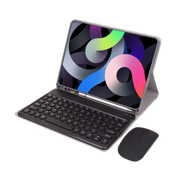 Bluetooth-näppäimistökotelo hiirellä, yhteensopiva Samsung Galaxy Tab S8 Ultra 14.6" - Musta