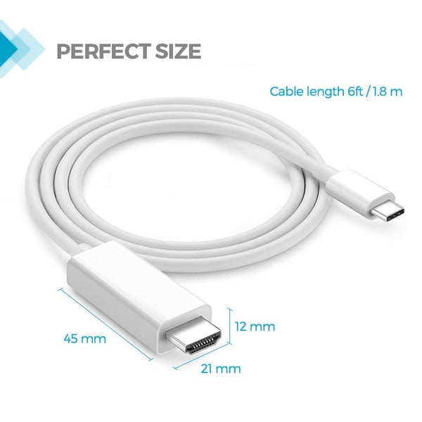 USB-C-HDMI-kaapeli 4K UHD 2 metriä