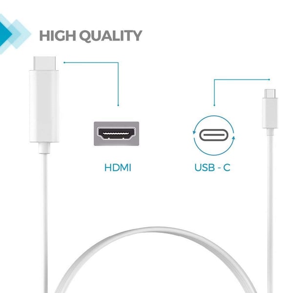 USB-C-HDMI-kaapeli 4K UHD 2 metriä