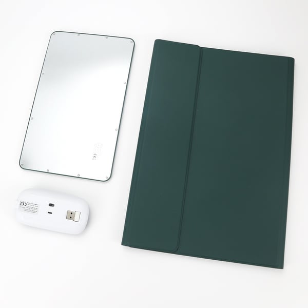 Bluetooth-näppäimistökotelo - Vihreä + Bluetooth-hiiri, yhteensopiva Samsung Galaxy Tab S9 Ultra/S10 Ultra 14.6 tuuman kanssa