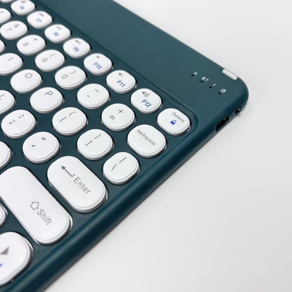 Mørkegrønt Bluetooth-tastaturdeksel + Bluetooth-mus kompatibel med Samsung Galaxy Tab A7 10.4 tommer (T500/T505)