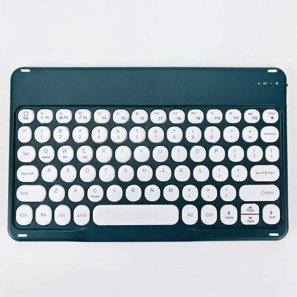 Mørkegrønt Bluetooth-tastaturdeksel + Bluetooth-mus kompatibel med Samsung Galaxy Tab A7 10.4 tommer (T500/T505)