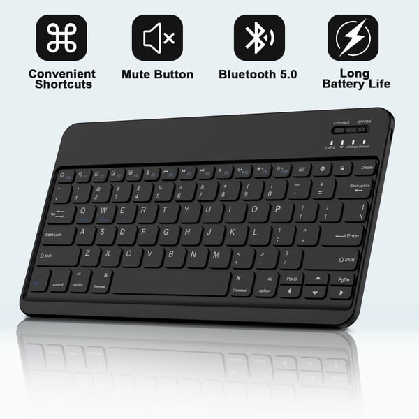 Bluetooth-tastaturdeksel + tastatur kompatibelt med Samsung Galaxy Tab S7 FE 5G 12,4 tommer - Mørkegrønn
