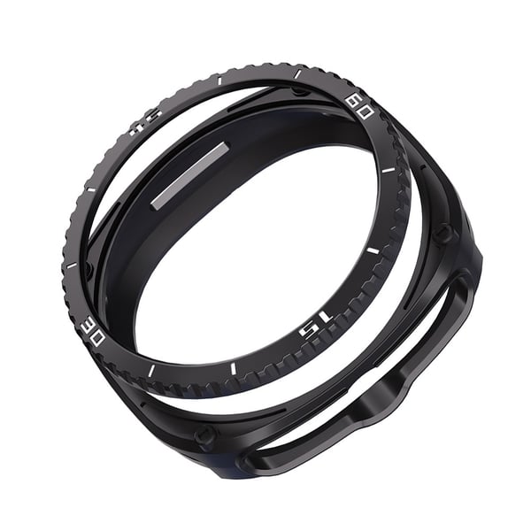 TPU Beskyttelsesdeksel Kompatibelt med Samsung Watch8 Classic 46mm - Anti-Ripe Støtfanger Black