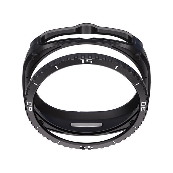 TPU Beskyttelsesdeksel Kompatibelt med Samsung Watch8 Classic 46mm - Anti-Ripe Støtfanger Black