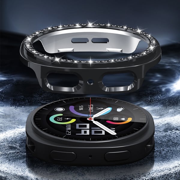 PC Beskyttelsesetui med Rhinestones, kompatibelt med Samsung Galaxy Watch8 44 mm