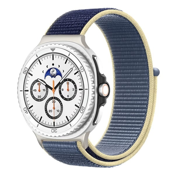 Nyloninen tarrakiinnityshihna, yhteensopiva Samsung Watch 8/8 Classic -kellon kanssa Blue