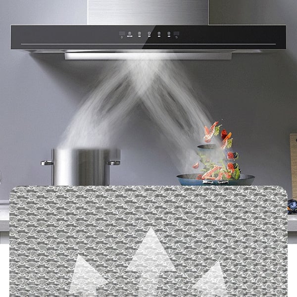 2 stk. Emhættefilter 230x260x9mm 5-lags Aluminium Mesh Fedtfilter med Stålspænde