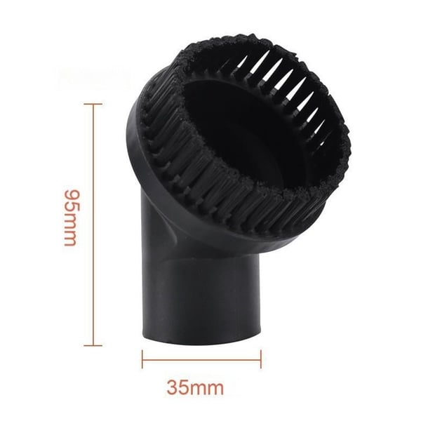 35mm Diameter Rund Støvsuger Børste Vedlegg - ABS & Nylon Børster