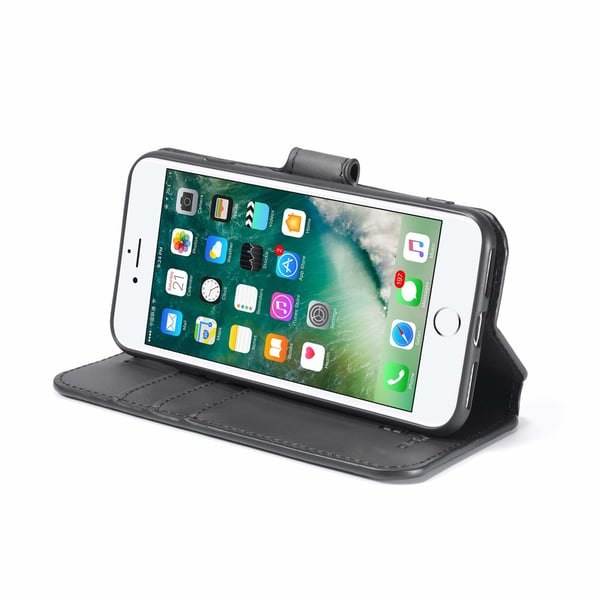 iPhone 7/8 mobil taske PU læder sort