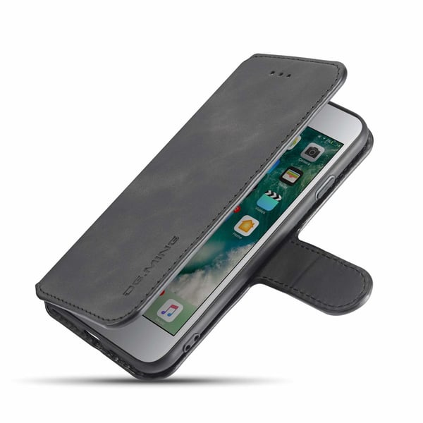 iPhone 7/8 mobil taske PU læder sort