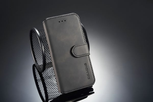 iPhone 7/8 mobil taske PU læder sort