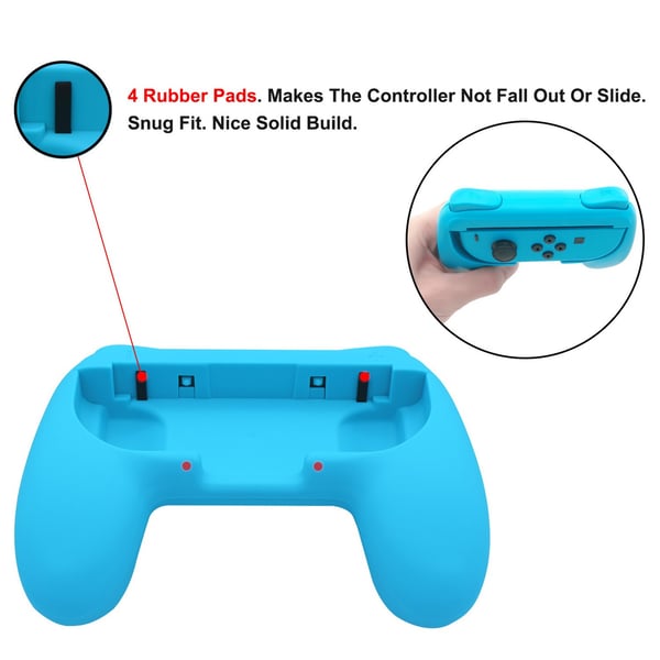 Nintendo Switch Joy-Con Controller Grip 2-pakkaus punainen / sininen