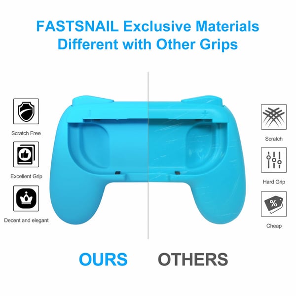 Nintendo Switch Joy-Con Controller Grip 2-pakkaus punainen / sininen