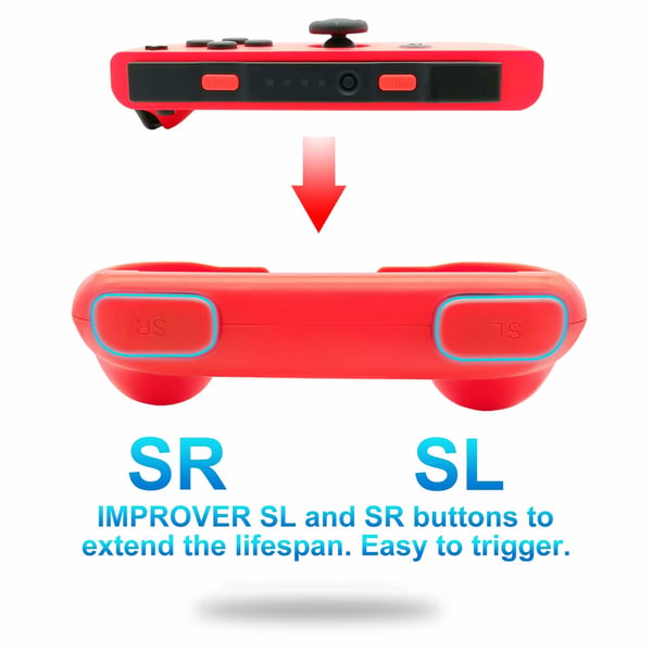 Nintendo Switch Joy-Con Controller Grip 2-pakkaus punainen / sininen
