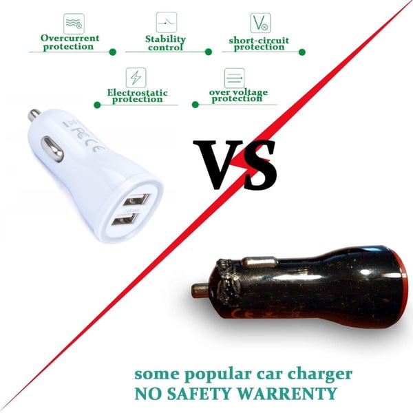Autolaturi 5V / 2.4A Dual USB, LED
