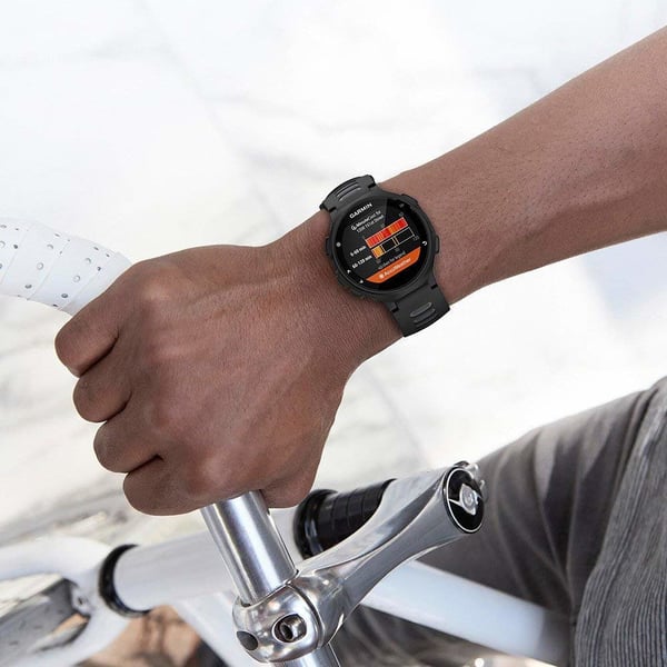 Garmin Forerunner 220/230/235/620/630/735XT armbånd Sort/Grå