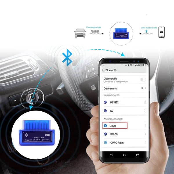 OBDII feilkodeleser - Bluetooth 2.0