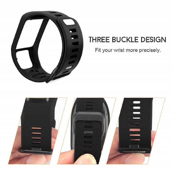 Klokkereim til TomTom Adventurer / Golfer / Runner / Spark Black
