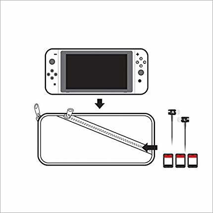 Mykt oppbevaringsetui kompatibelt med Nintendo Switch Lite