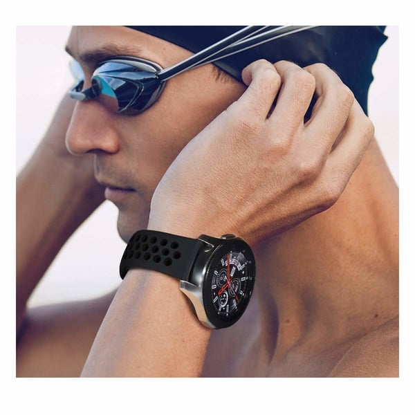 Samsung Gear S3 / Galaxy Watch 46 mm armband 22 mm Svart