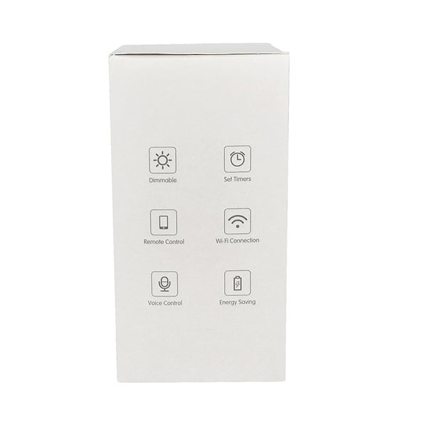 Wifi Smart LED-lampe RGB Flerfarget dimbar 7,5W E27 White