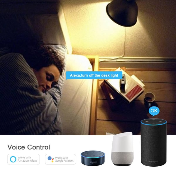 Wifi Smart LED-lampe RGB Flerfarget dimbar 7,5W E27 White