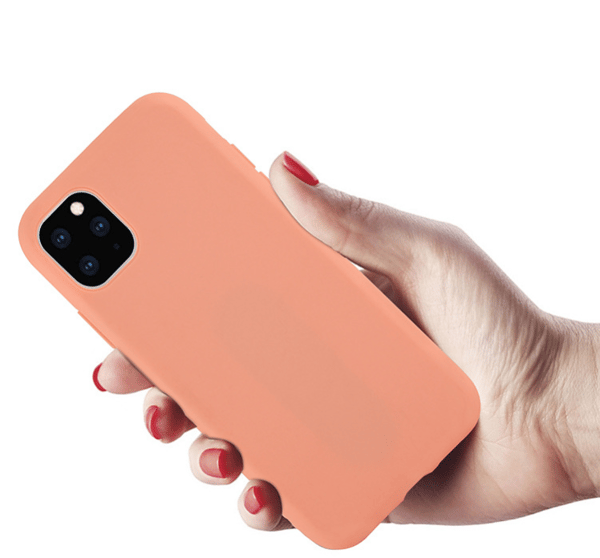 Stødsikkert flydende silikone etui til iPhone 11 Pro Orange
