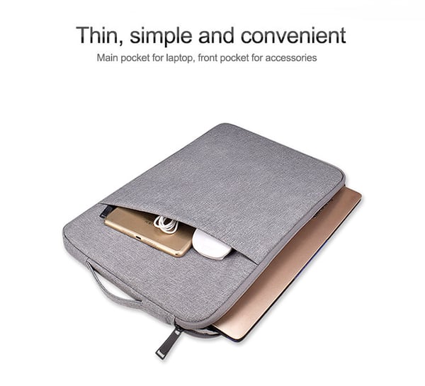 Laptop-etui 13,3 tommers i lerret Grey