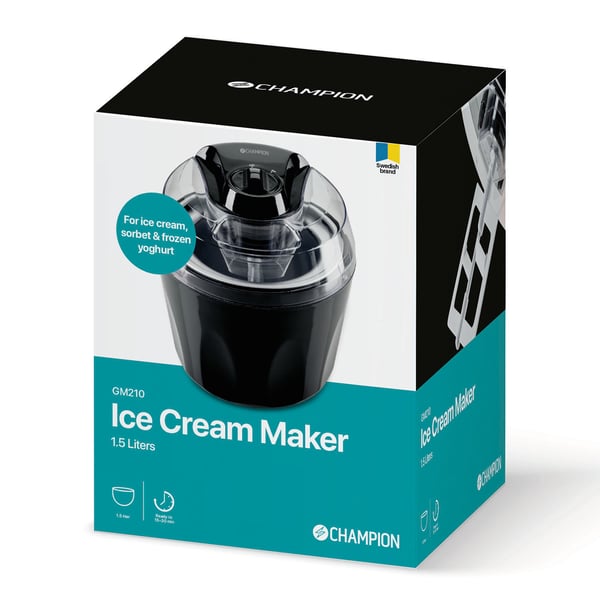 Jäätelökone 1,5L GM210 Musta