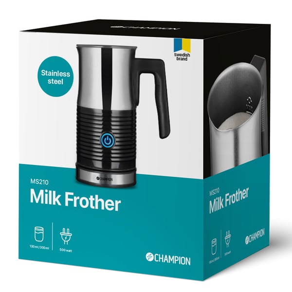 Maidonvaahdotin 130ml/300ml MS210 ruostumaton teräs