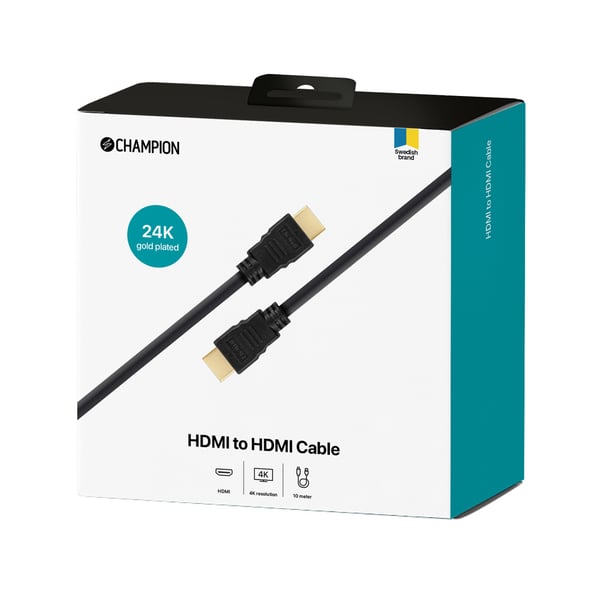 HDMI-kaapeli Ha-Ha Musta 10,0m