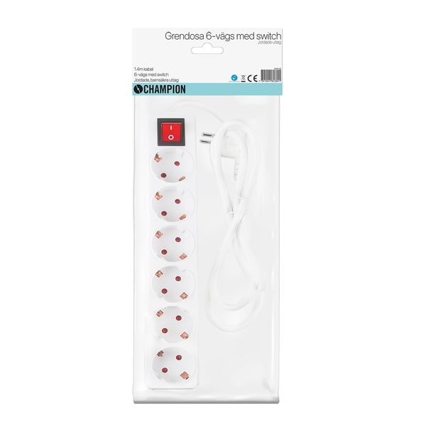 Grendosa 6-vägs m. switch