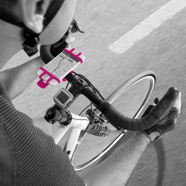 Mobil holder for sykkel / barnevogn Rosa