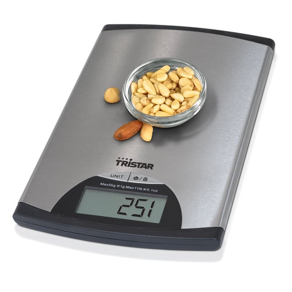 Køkkenskala Rustfrit stål 5 kg