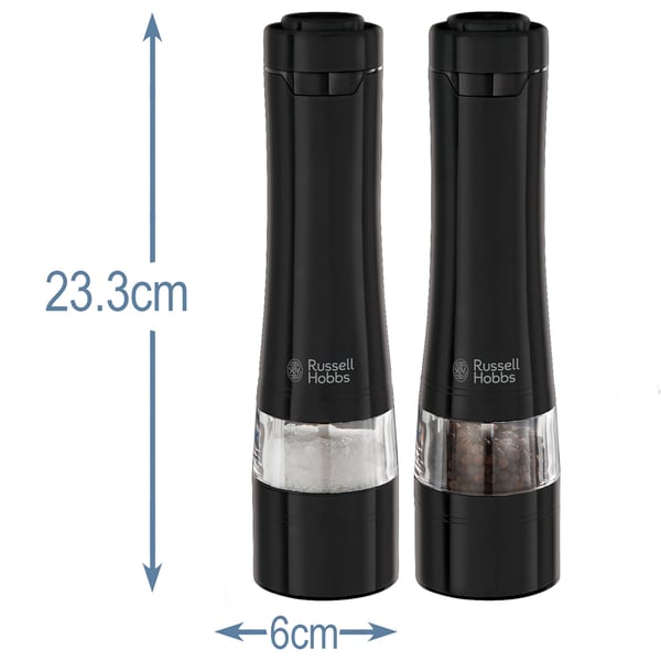 Salt & Pepper Mill Keramisk stålverk svart stål