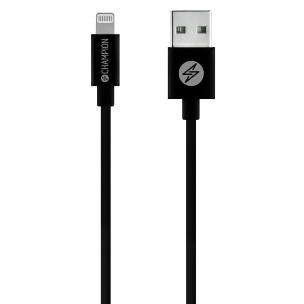 USB-A til Lightning-kabel 2m Sort