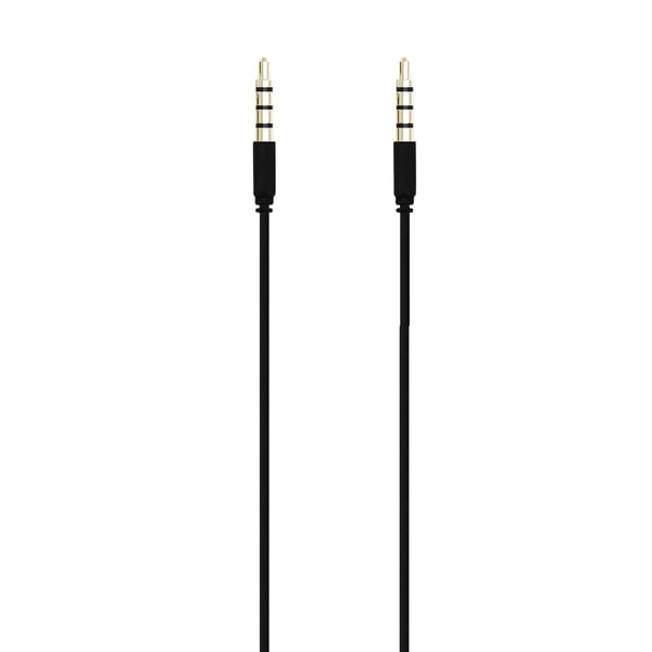 3,5mm Audiokabel 1m Svart