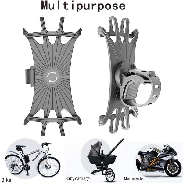 Kännykkäteline polkupyörälle Harmaa