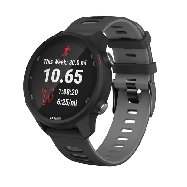 Klokkereim til Garmin Forerunner 245 / 645 / Vivoactive / Vivomove silikon Black