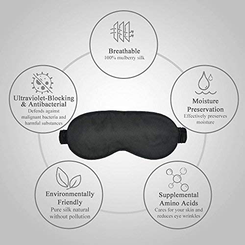 Silke sovemaske Black