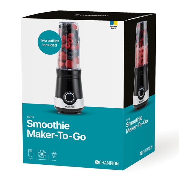 Smoothie Maker Power 300W SM115 Sort/Hvid