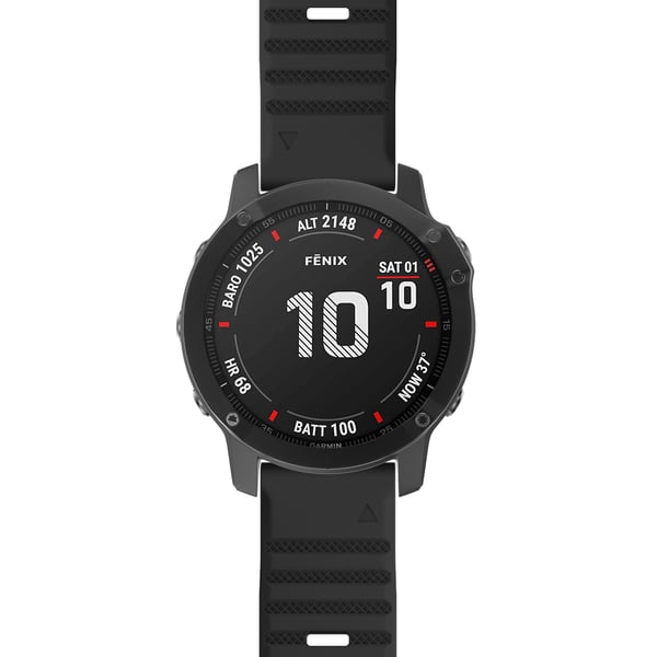 Garmin Fenix / Forerunner / Approach / Quatix rannekoru musta