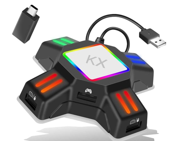 Sovitin hiirelle ja näppäimistölle Switchille, Xbox Onelle, PS3/4:lle Sovitin hiirelle ja näppäimistölle Switchille, Xbox Onelle, PS3/4:lle